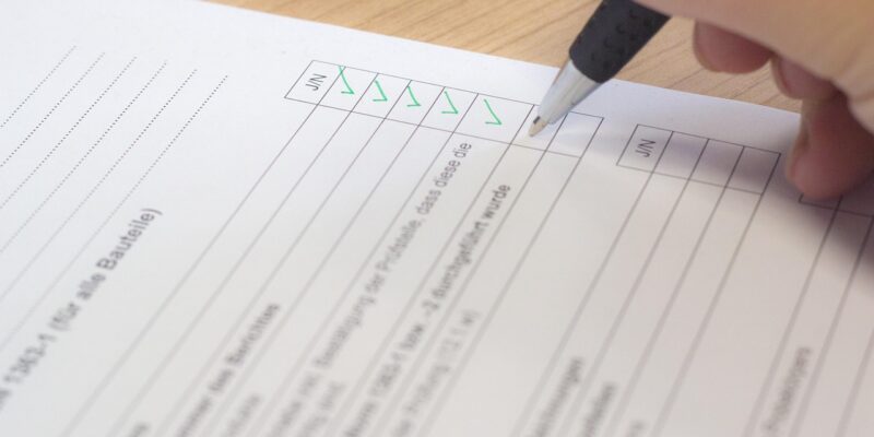 Liste de vérification